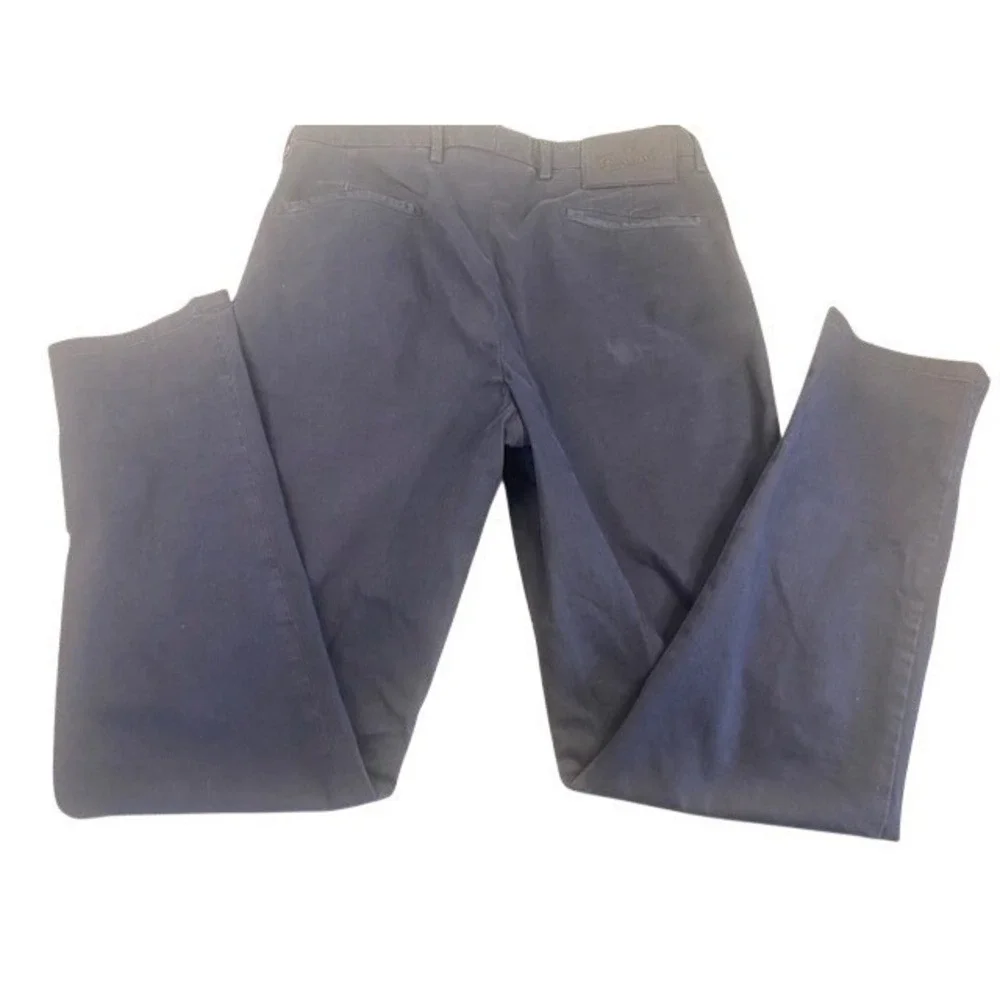 Marco Pescara Napoli Flat Front Chino Trouser Blue Men Size EU 48/US 32X30